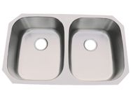 34 inch 50/50 Double Bowl Undermount 16 gauge Stainless Steel Kitchen Sink