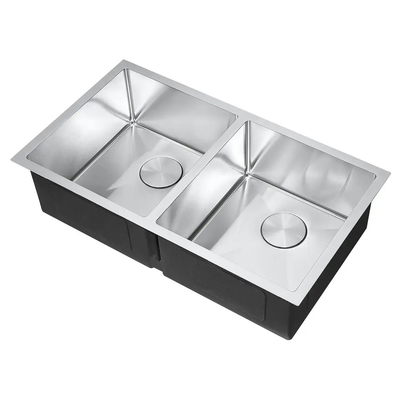 L'alta qualità nell'ambito del doppio rettangolare del supporto lancia lavandini di cucina dei lavandini di acciaio inossidabile