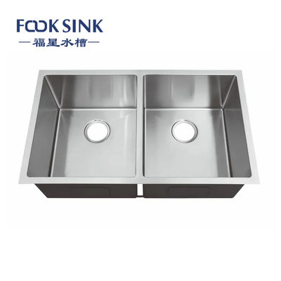 Acciaio inossidabile 50/50 Produttore di lavandini da cucina a doppia scodella Stati Uniti Standard Conter Sink Basin Lavabo De Cuisine
