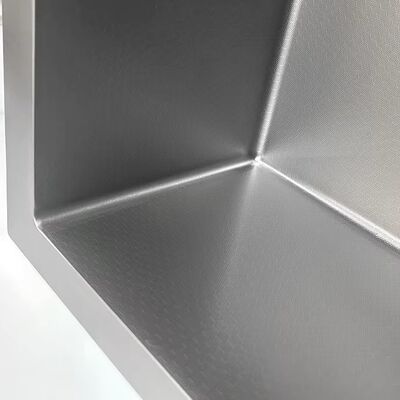 Popular Korean Style Sink 860x520mm Embossed Kitchen Sinks with 185mm Drain Hole Honeycomb Nano Sink Scratch Resistant Ss304 Stainless Steel Sink for Apartment Flat