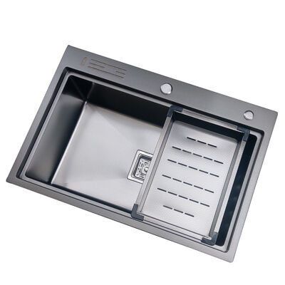 Lavello a nido d'ape in rilievo per la cucina, lavelli da cucina in acciaio inossidabile 304, spessore 16/18 gauge, popolare, antigraffio e silenzioso, lavabo da lavoro Nano con accessori