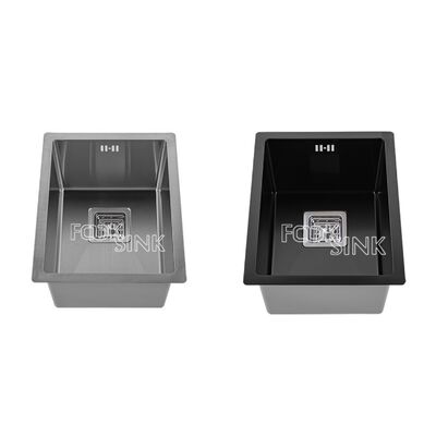 Alta Qualità Moderno Manifatto Piccolo 304 Acciaio Inossidabile Lavello Sottile Sottile Nano Nero Cucina Multifunzionale Disegno Lavello Per Bar Rv