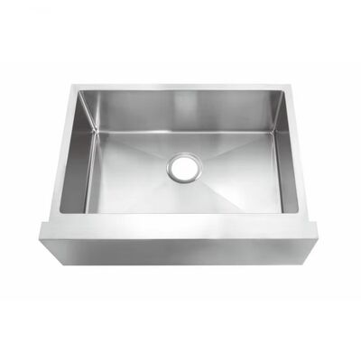 Lavello da cucina in acciaio inossidabile in stile fattoria, lusso dorato, 28/34 pollici, frontale a grembiule, finitura spazzolata calibro 18, lavello nano nero opaco