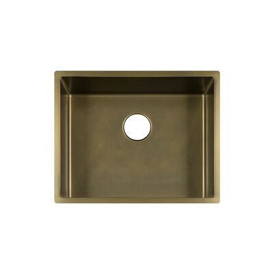 Lavello moderno Underment 540x440mm Lavelli da cucina in bronzo vintage Lavello profondo da 10 pollici in acciaio inossidabile 304 senza rubinetto Fregadero De Cocina
