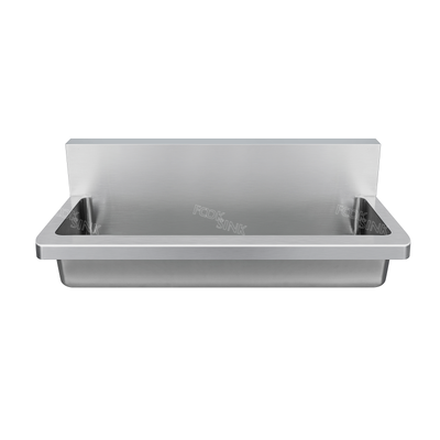 Lavello industriale 1800x435mm Lavelli in acciaio inossidabile 304 per la scuola di fabbrica Finitura spazzolata Montaggio a parete 304 Lavatoio in metallo facile da pulire Lavello﻿