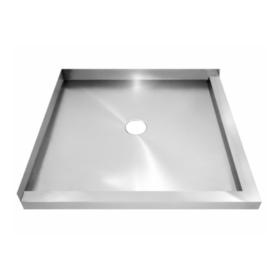 Bagno quadrato di alta qualità per appartamenti alberghieri Rv portatile standard americani ed europei 304 base doccia in acciaio inossidabile