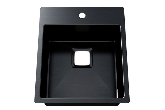 Luxurious Bathroom Sink Durable 18 Gauge Stainless Steel Material