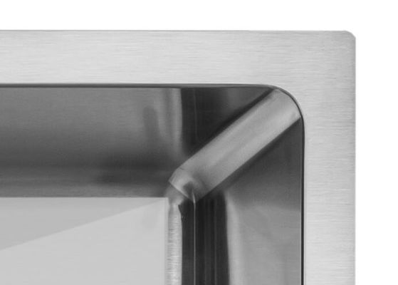 32 Inch Undermount Stainless Steel Kitchen Sink Good Corrosion Resistance / Offset Stainless Steel Kitchen Sink