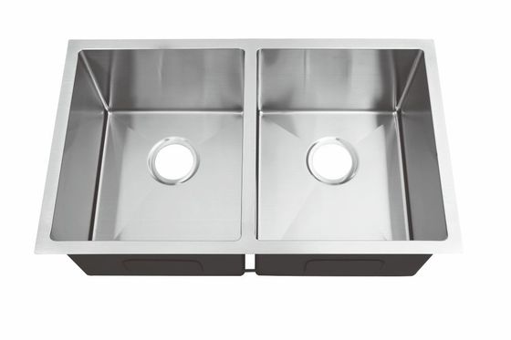Double Bowl Project Sink Above Counter Installation With Polished Surface in Stock
